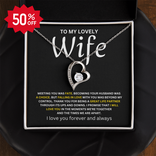 [ALMOST SOLD OUT] To My Wife - Forever Love Necklace